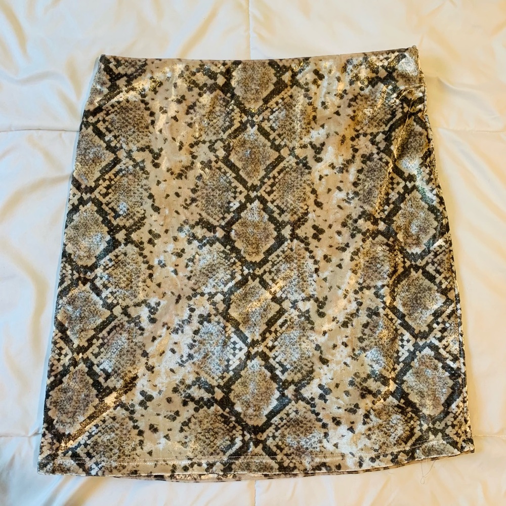 Windsor Snake Print Skirt